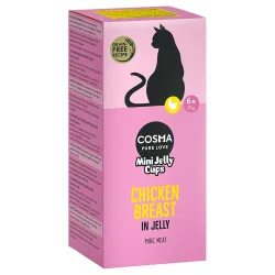 Cosma Mini Jelly Cups 6 x 25 g - Mix (4 Sorten)