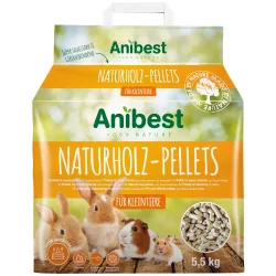 Anibest Naturholz Pellets - 2 x 10 l (11 kg)
