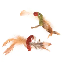 TIAKI Katzenspielzeug-Set Tukane mit Katzenminze - 2er Pack