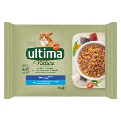 Ultima Cat Nature 4 x 85 g - Lachs & Kabeljau