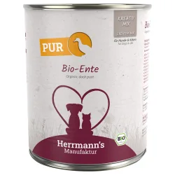 Sparpaket Herrmann's Reinfleisch / Bio-Reinfleisch 12 x 800 g - Bio-Ente