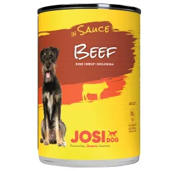 JosiDog Nassfutter in Sosse 12 x 415 g - Rind