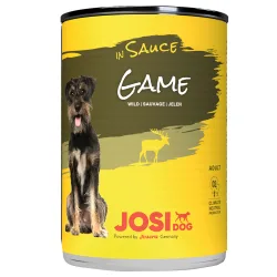 JosiDog Nassfutter in Sosse 12 x 415 g - Wild