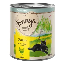 Feringa Single Meat Menü 12 x 800 g - Huhn mit Kürbis & Katzenminze