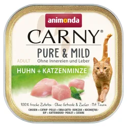 animonda Carny Adult Pure & Mild 32 x 100 g - Huhn + Shrimps