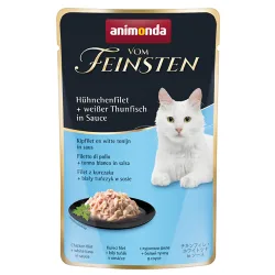 animonda vom Feinsten Adult in Sauce 18 x 50 g - Hühnchenfilet + weisser Thunfisch in Sauce