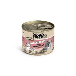 Sparpaket Dogs'n Tiger Schlemmermenü 12 x 200 g - Rind mit Leber