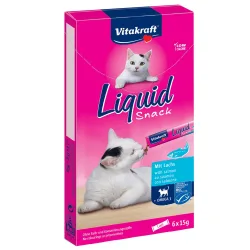 Vitakraft Cat Liquid-Snack mit Lachs + Omega 3 - 48 x 15 g