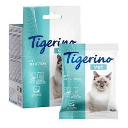 Tigerino VET Katzenstreu-Zusatz - pH-Wert Bestimmung im Katzenurin - 4 x 10 g