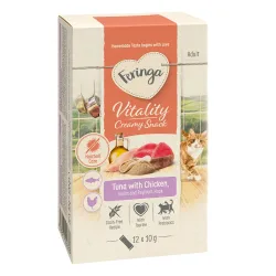 Feringa Vitality Creamy Snacks - Thunfisch mit Huhn (12 x 10 g)