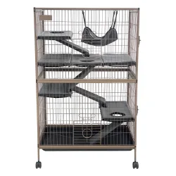TIAKI Kleintierkäfig Critter Empire - L 80 x B 52 x H 127 cm