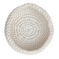 Aumüller Geflochtener Katzenkorb - beige: Ø 50 x H 15 cm