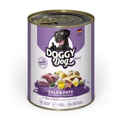 Sparpaket DOGGY Dog Adult 24 x 800 g - Kalb & Ente