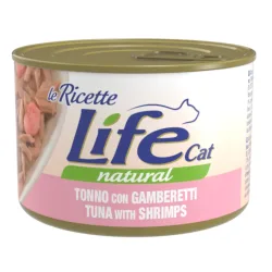 Life Cat 'Le Ricette' 4 x 150 g nass für Katzen - Thunfisch mit Garnelen