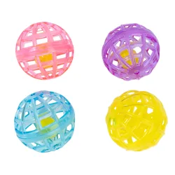 zooplus Basics Katzenspielzeug Glockenbälle - 4 Stück