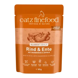 catz finefood 8 x 85 g - Rind & Ente
