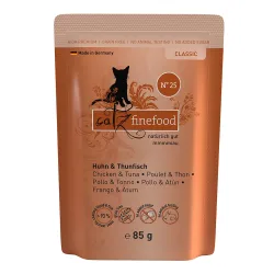 catz finefood Pouch Sparpaket 32 x 85 g - Huhn & Thunfisch