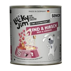 Sparpaket Lucky Jim Senior 24 x 800 g - Rind & Hirsch