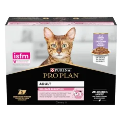 PURINA PRO PLAN Cat Adult Delicate Digestion 10 x 85 g - Truthahn und Hochseefisch