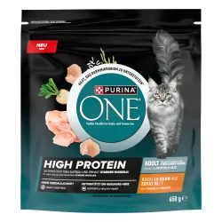 Zum Sonderpreis! PURINA ONE High Protein 2 x 650 g - Huhn