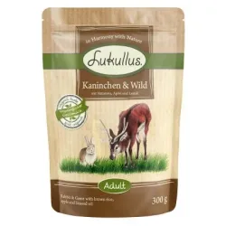6 x 300 g Lukullus Naturkost Mix Adult Frischebeutel - Mixpaket Naturkost (3 Sorten)
