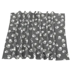 Fleecedecke Pawty - L 150 x B 100 cm (dunkelgrau)