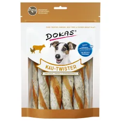 Dokas Kau-Twister - 200 g Rinderhaut, Pansen & Hühnerbrust