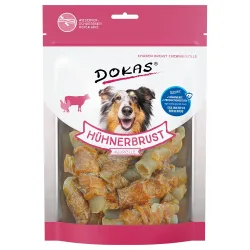 Dokas Hundesnack Hühnerbrust Kaurolle - 250 g