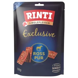 RINTI Singlefleisch Exclusive Snack - Sparpaket: Hirsch Pur 3 x 50 g