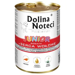 Dolina Noteci Premium Junior 24 x 400 g - Rinderherzen