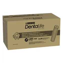 PURINA Dentalife Tägliche Zahnpflege-Snacks für grosse Hunde (25-40 kg) - 72 Sticks  (24 x 106 g)