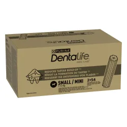 PURINA Dentalife Tägliche Zahnpflege-Snacks für kleine Hunde (7-12 kg) - 108 Sticks  (36 x 49 g)