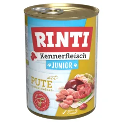 Sparpaket RINTI Kennerfleisch 24 x 400 g - Junior: Pute