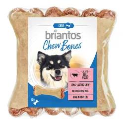 Briantos Chew Bones mit Ochsenziemer - 12 x 12 cm (660 g)