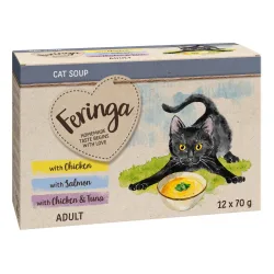 Sparpaket Feringa Katzensuppe 24 x 70 g - Mix (3 Sorten)