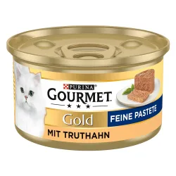 Sparpaket Gourmet Gold Feine Pastete 48 x 85 g - Truthahn