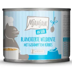 Sparpaket MjAMjAM an Sosse 24 x 185 g - blanchierte Wildente mit gedämpftem Kürbis