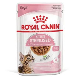 Royal Canin Sterilised Kitten in Sosse - Sparpaket: 48 x 85 g