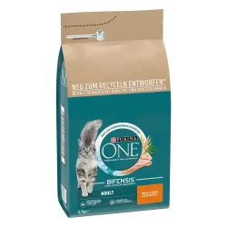 PURINA ONE Adult Huhn & Vollkorngetreide - Sparpaket: 2 x 5,7 kg