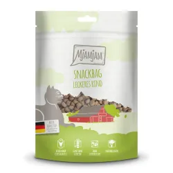 MjAMjAM Snackbag - Sparpaket: 4 x 125 g leckeres Rindfleisch