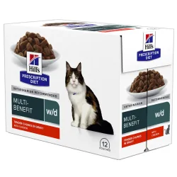 Hill's Prescription Diet w/d mit Huhn - 12 x 85 g