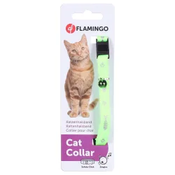 Flamingo Katzenhalsband Ziggi - neongrün