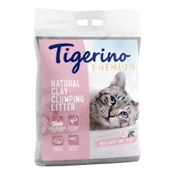 Tigerino Premium Katzenstreu ? Weisse-Rosen-Duft - Sparpaket: 2 x 12 kg