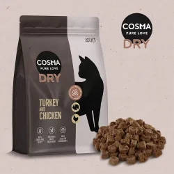 Cosma Air-Dried Trockenfutter Pute & Huhn - Sparpaket: 2 x 2 kg