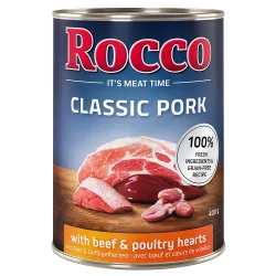 Sparpaket Rocco Classic Pork 12 x 400 g - Rind & Geflügelherzen