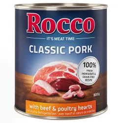 Sparpaket Rocco Classic Pork 24 x 800 g - Rind & Geflügelherzen