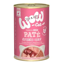Sparpaket WOW Cat Junior 12 x 400 g - Geflügel & Leber