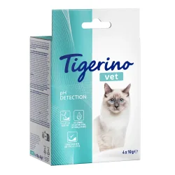Tigerino VET Katzenstreu-Zusatz - pH-Wert Bestimmung im Katzenurin - 4 x 10 g