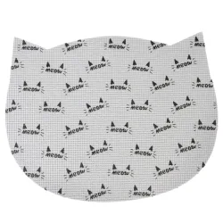 zooplus Basics Napfunterlage in Katzenform - L 48,2 x B 38 x H 0,5 cm