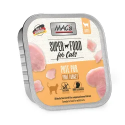 Sparpaket MAC's Cat Schale 32 x 100 g - Mix Huhn Pur & Ente, Kaninchen, Rind